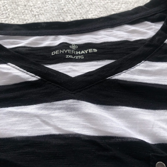 Denver Hayes 2xl summery striped top. New or line new top - Picture 3 of 7